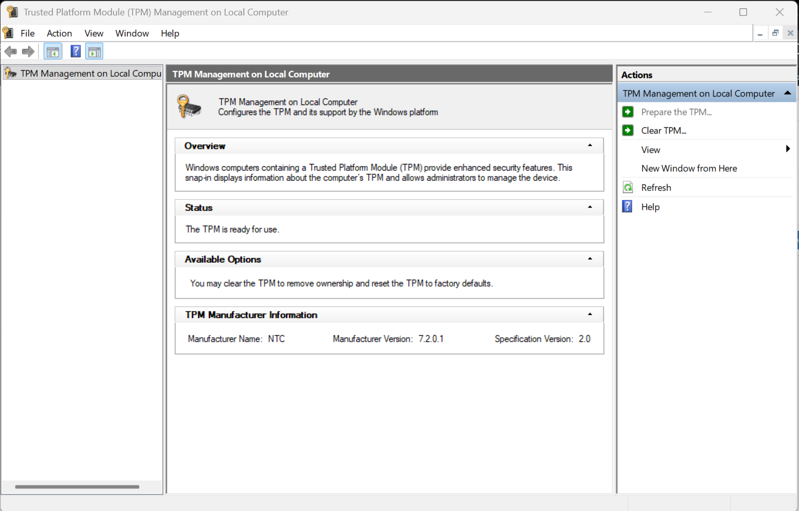 Check whether TPM is enabled To Fix BitLocker Keeps Asking for Recovery Key
