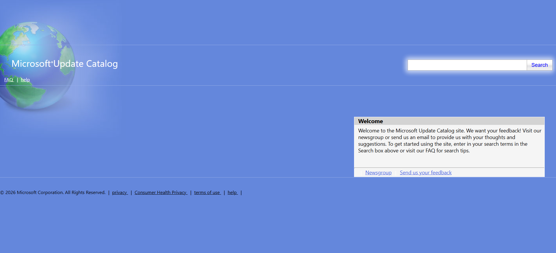 Microsoft Update Catalog website To Fix Windows Update Error Code 0x800f0993