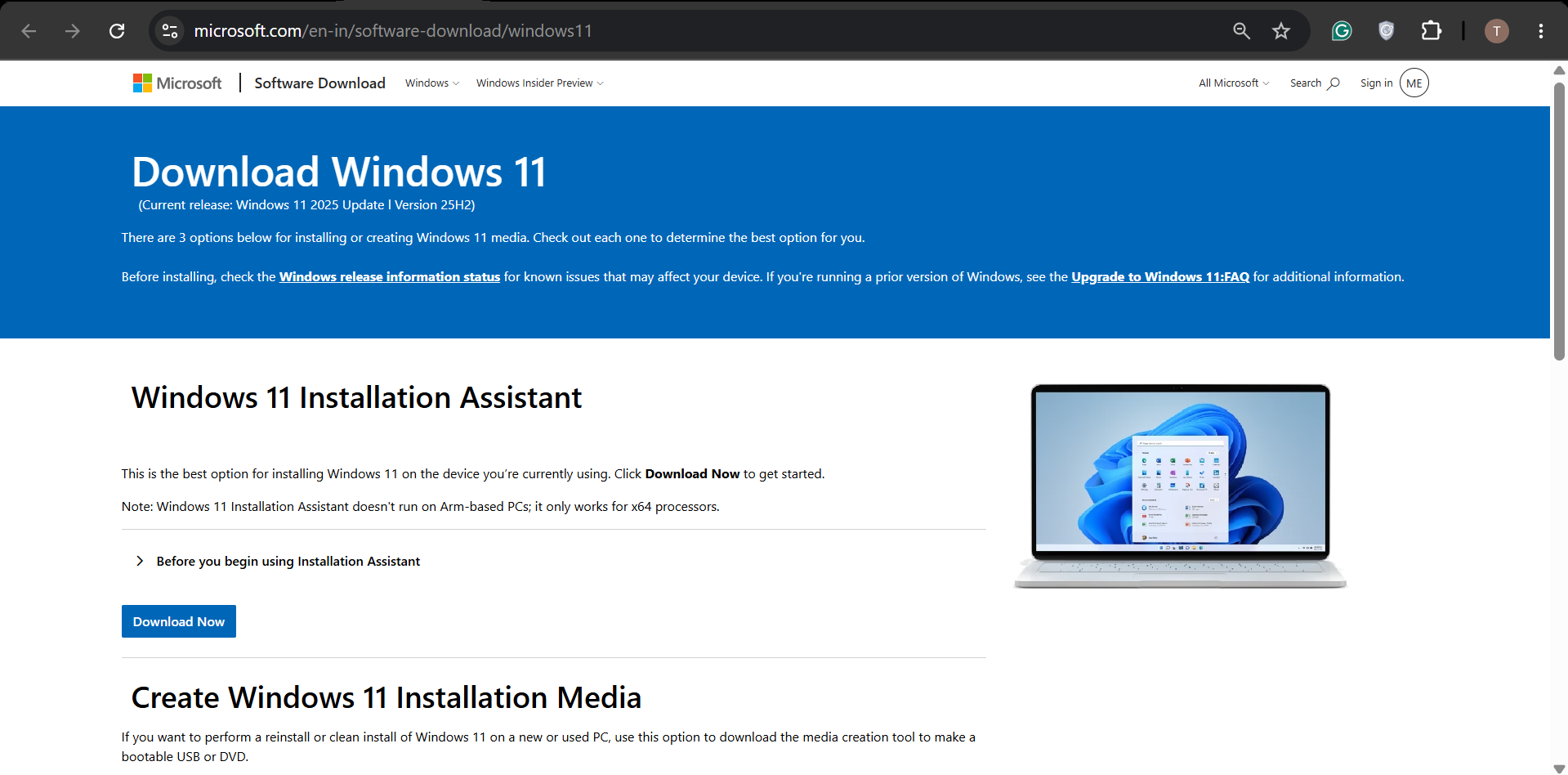 Download the latest Windows 11 ISO file To Fix: Windows Update error code 0x800f0993