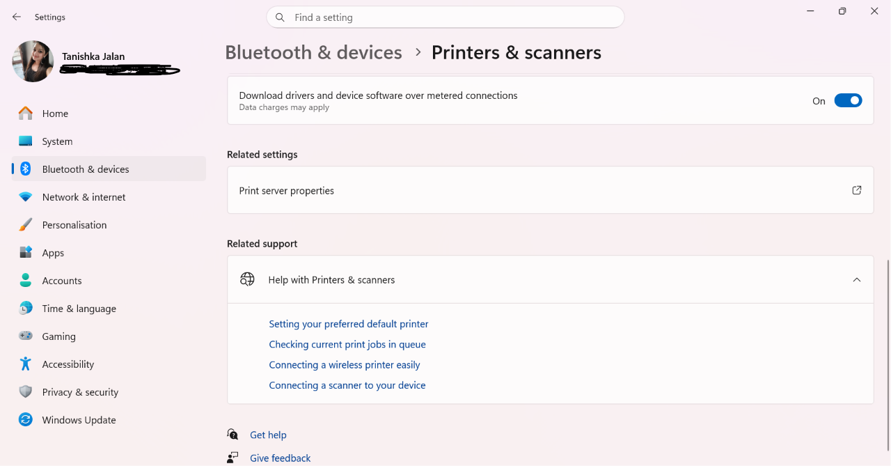 Print server properties to Clear Stuck Print Jobs