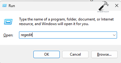 opening registry editor to fix Invalid MS-DOS Function error