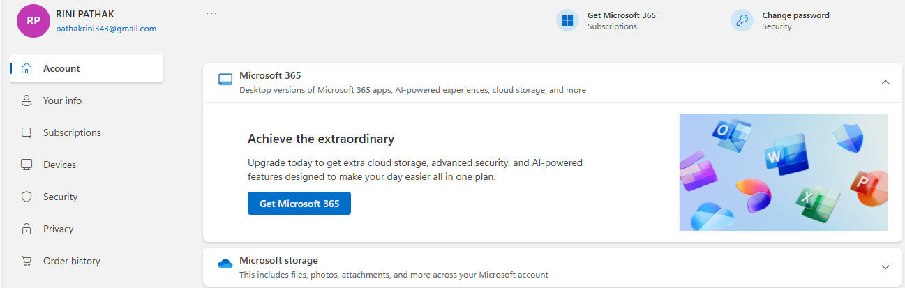 Using the appropriate account for signing in MS Office