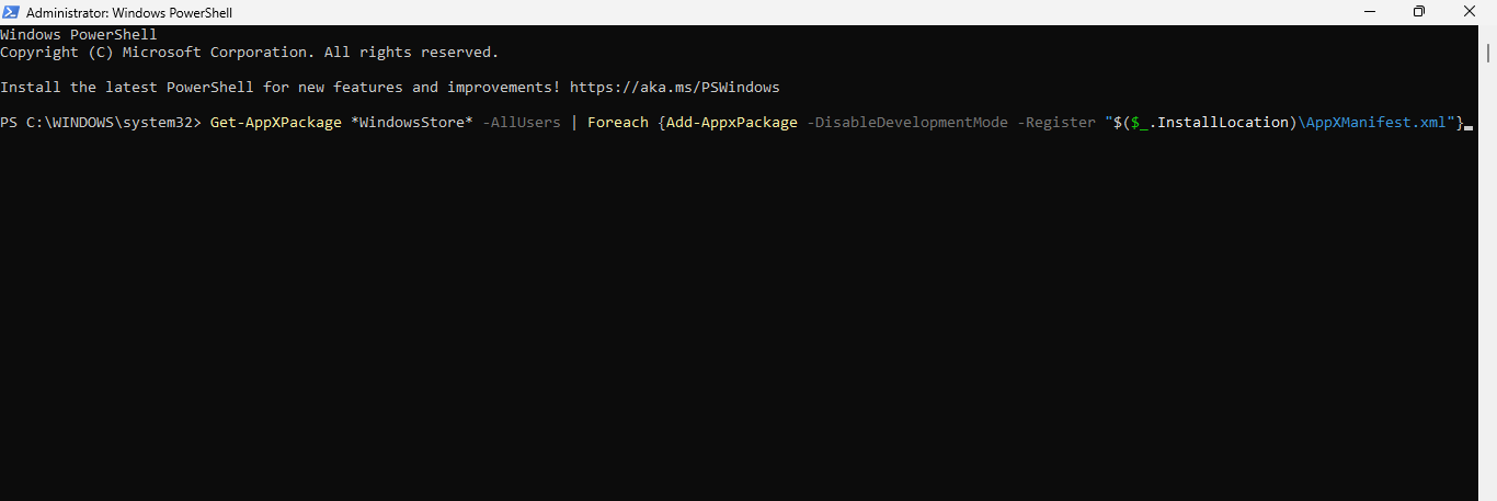 Reinstalling Windows PowerShell