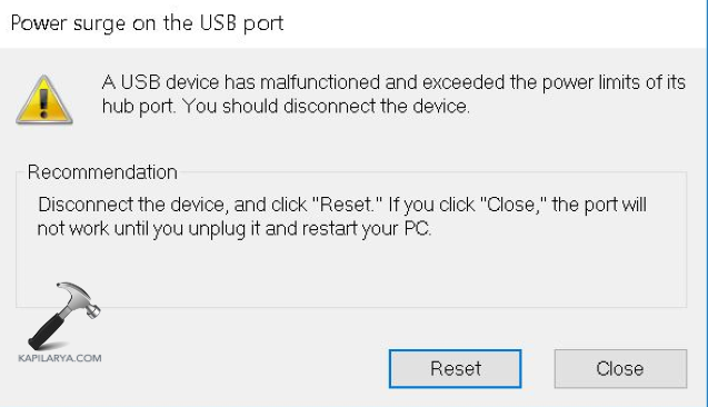 Pressing Reset button