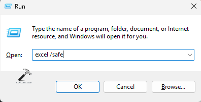 Opening run dialog box