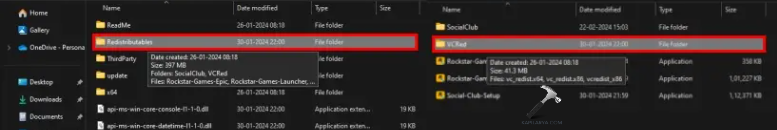 VCRedist setup files