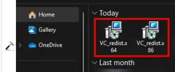 Visual C++ setup files 