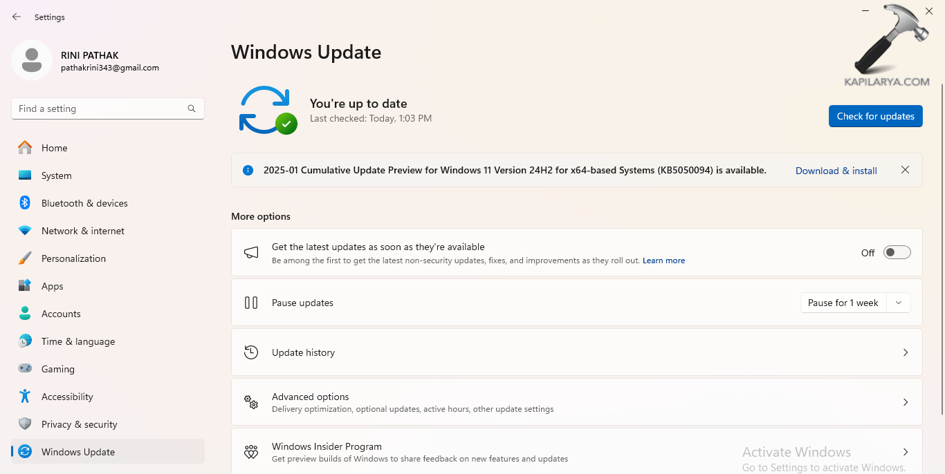 Manually installing Windows Update for fixing Windows Update error 0x80090017
