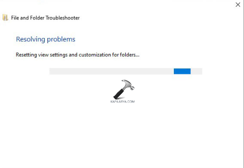 Running the troubleshooter