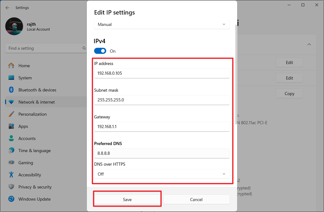 Enter network settings ></noscript> Save» width=»1336″ height=»874″></p>
<div class=