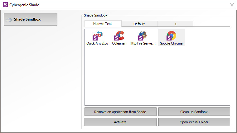 Windows Sandbox Alternatives - Shade sandbox