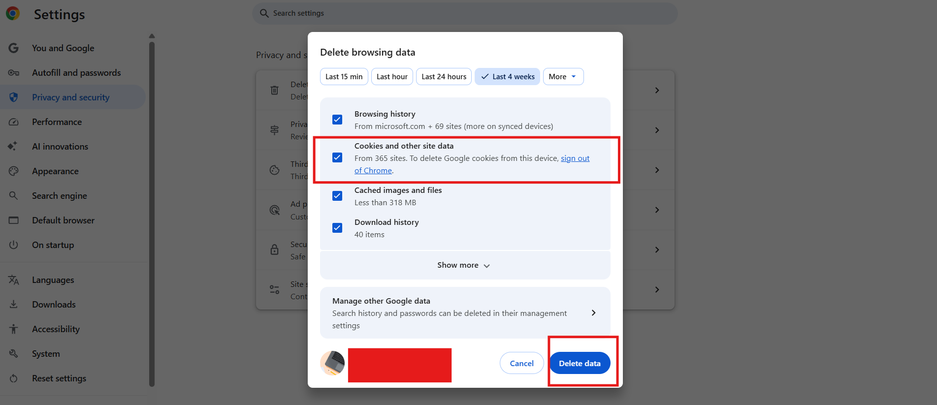 Clear browser history: That verification method isn't working right now