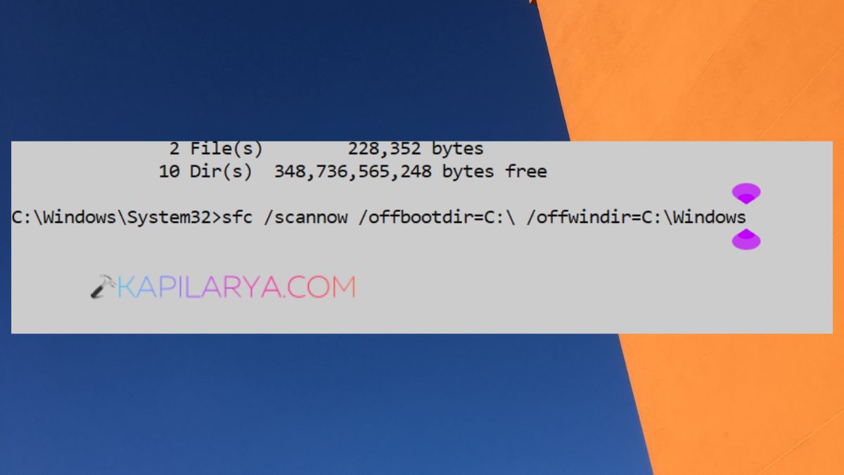 System File Checker scan