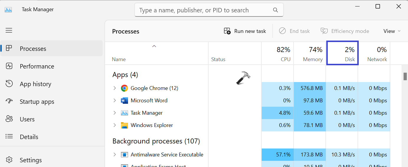 Open Task Manager 