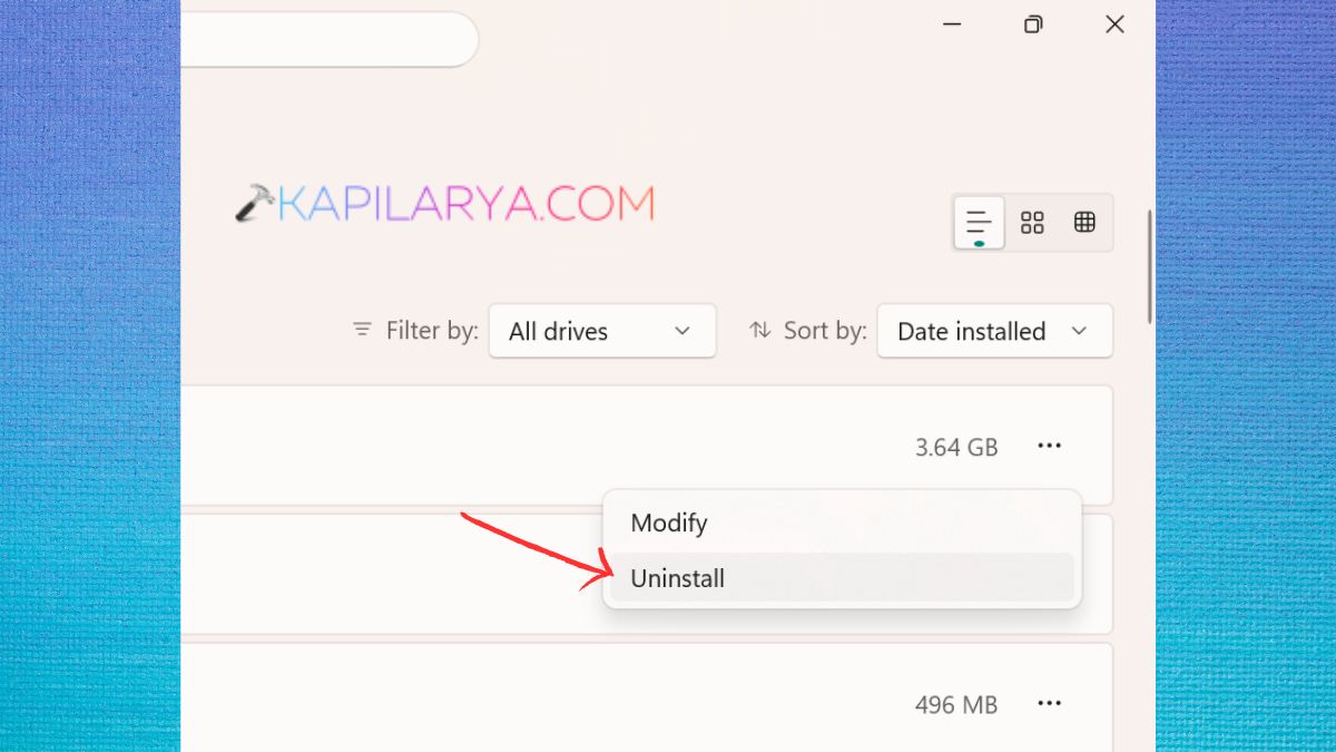 Uninstall Windows Driver Package