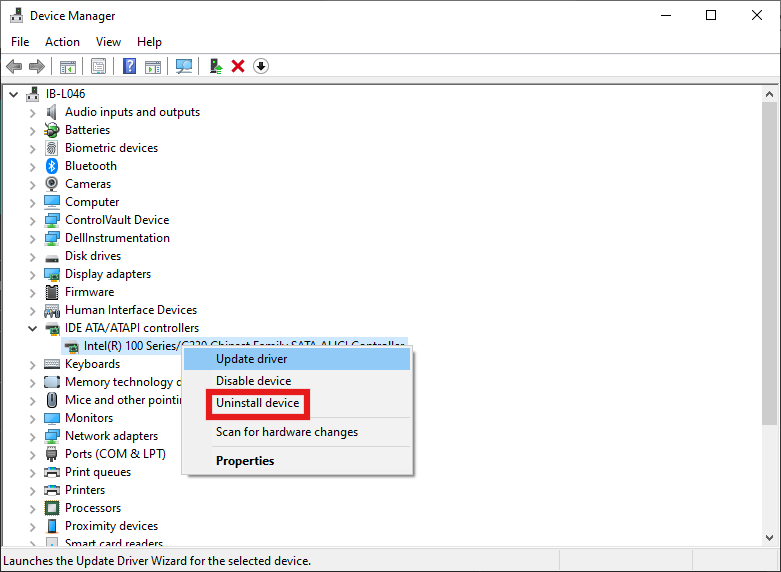 Uninstall and Reinstall RST Driver: Fix iaStorA.sys Blue Screen in Windows 11