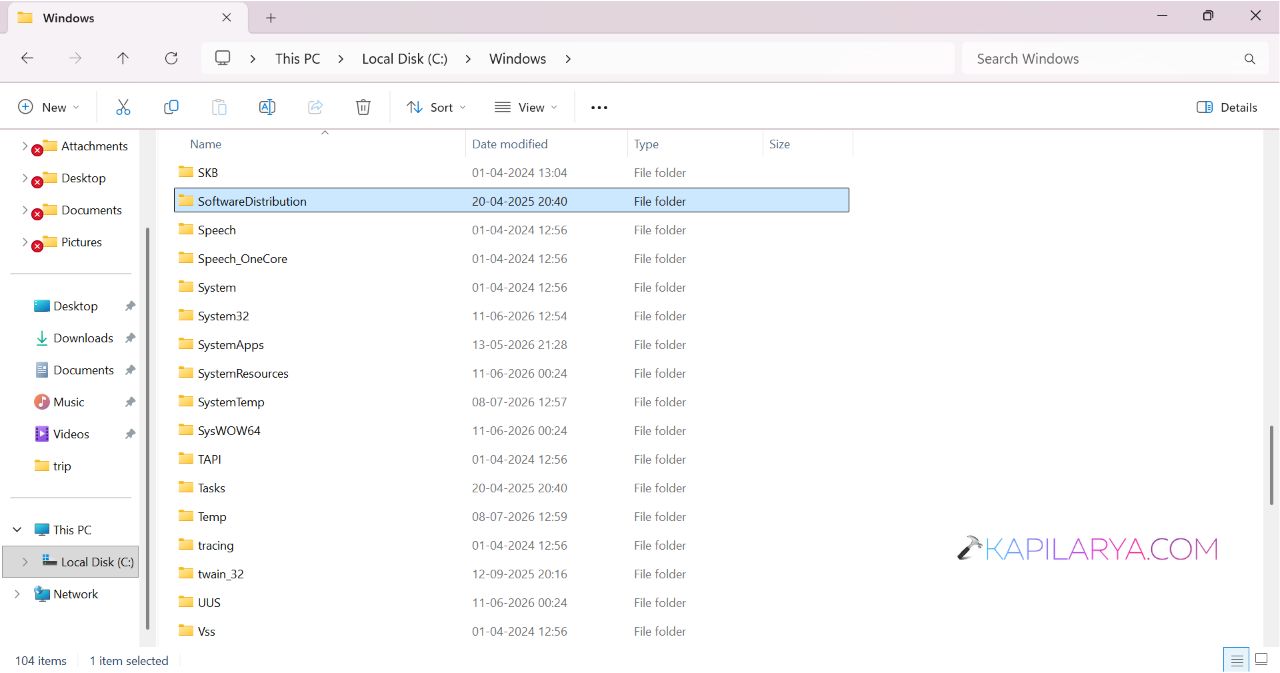 C:\Windows\SoftwareDistribution