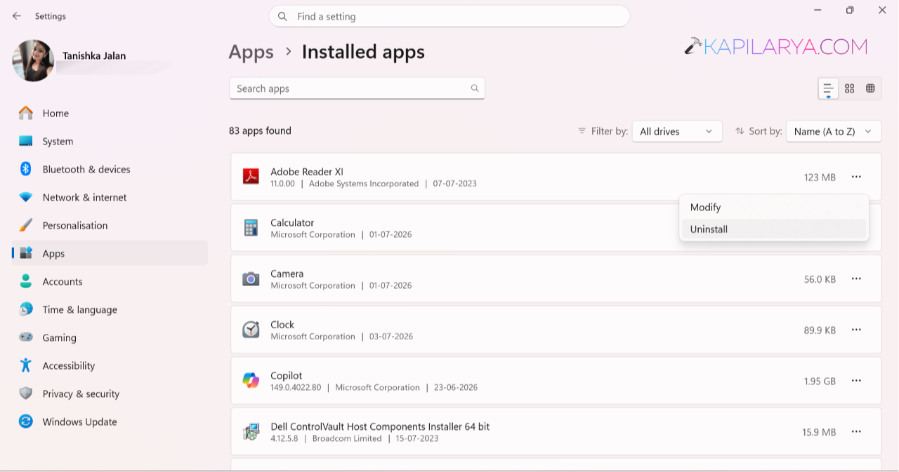Uninstall the suspicious app.