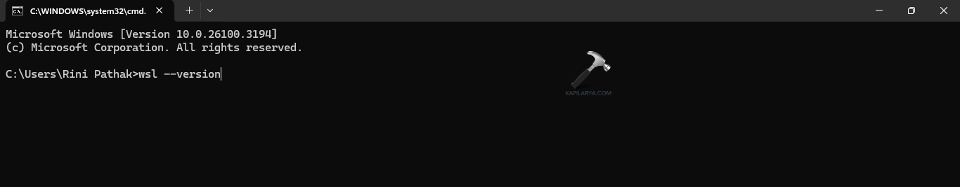 Confirming installation