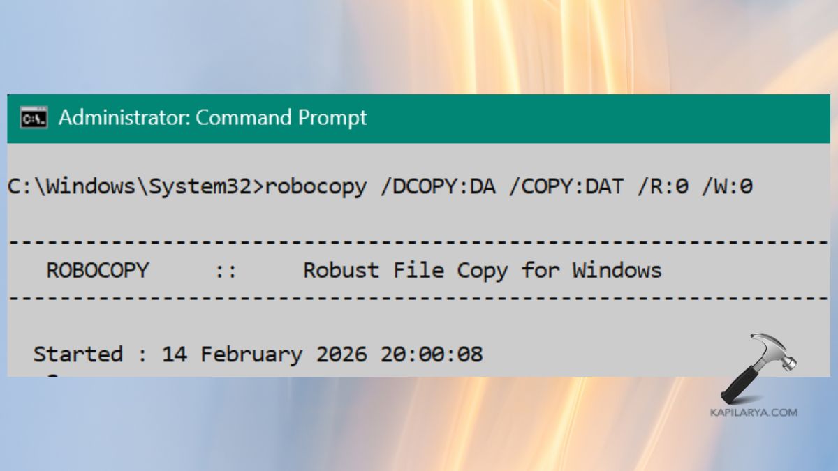 Use Robocopy to Recover or Move Files