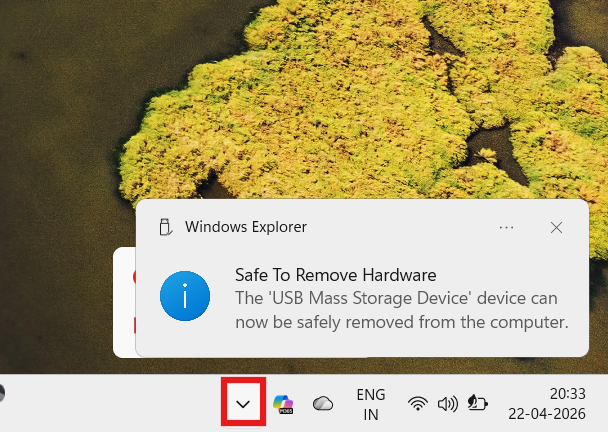 Use Safely Remove Hardware: can't eject USB drive
