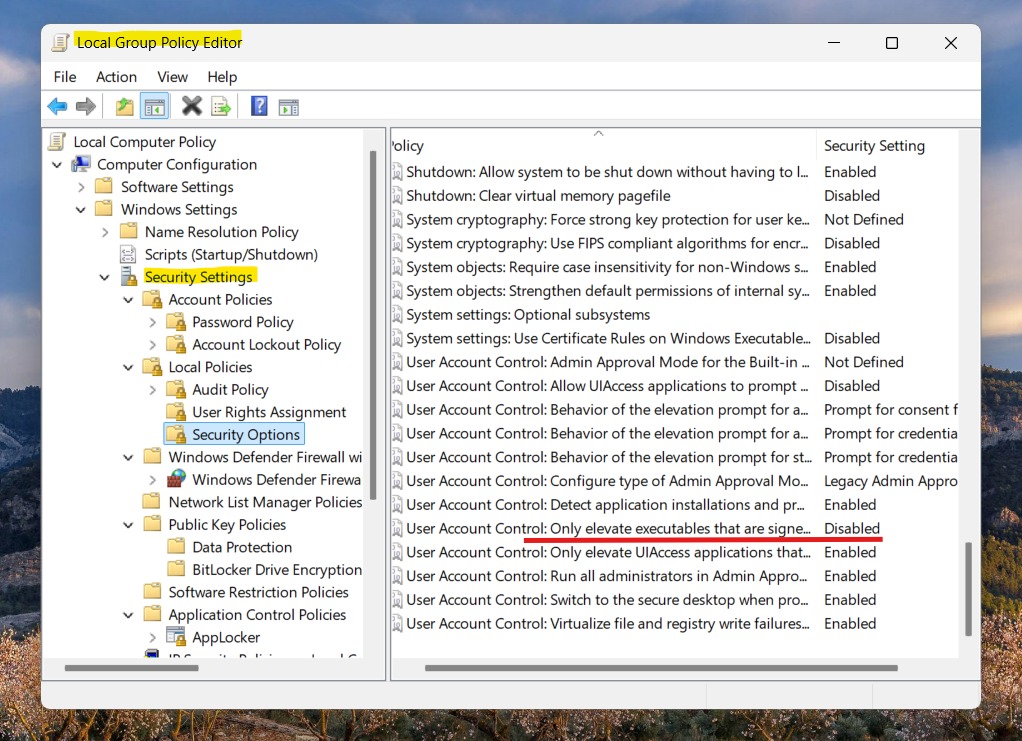 User Account Control