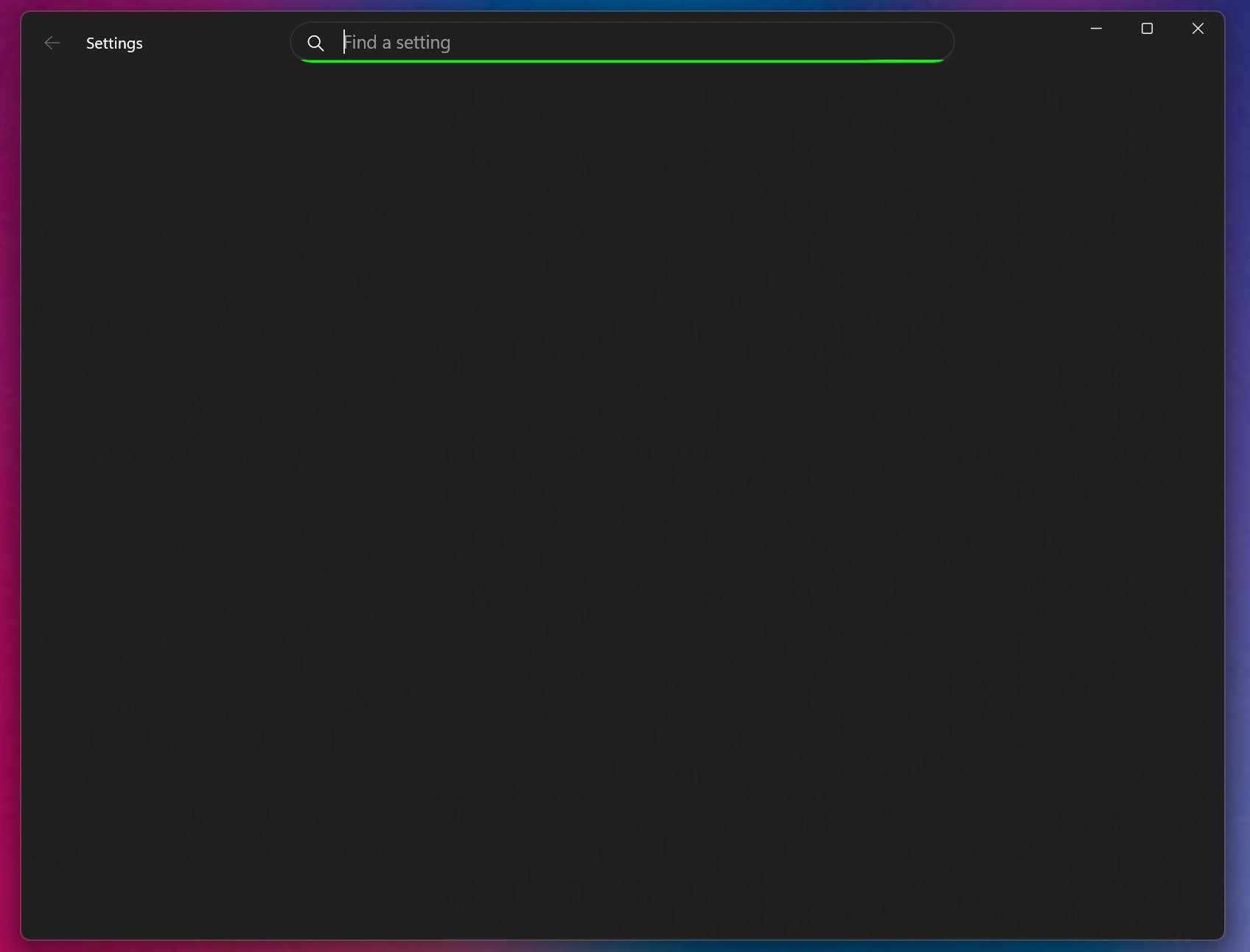 Windows 11 Settings Page Blank