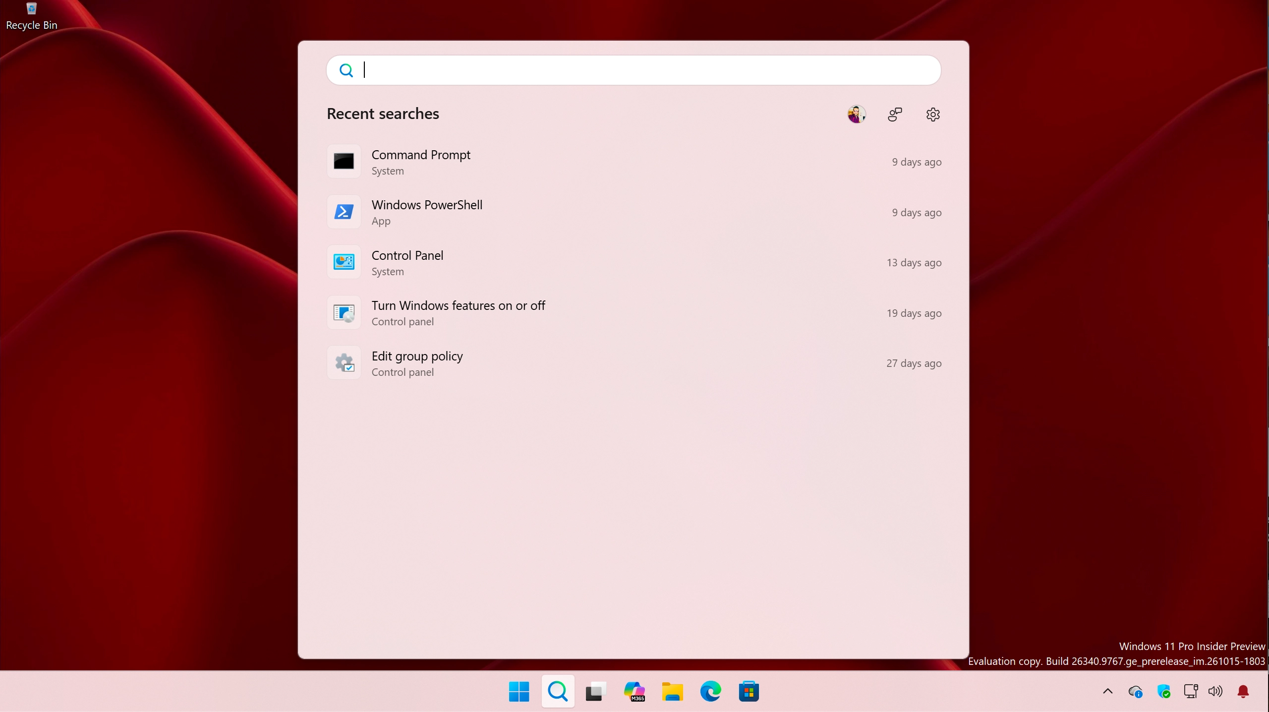Search Bar Not Working in Windows 11