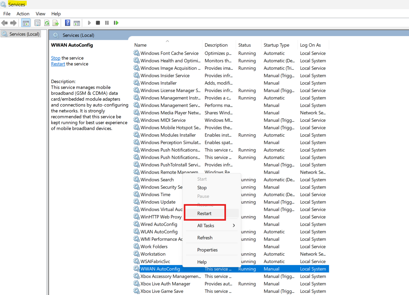 WLAN Config: WLAN Extensibility Module has stopped unexpectedly