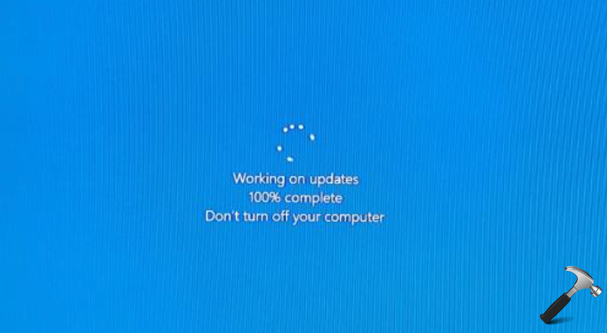 Fix Windows Update Stuck At 100 Problem 