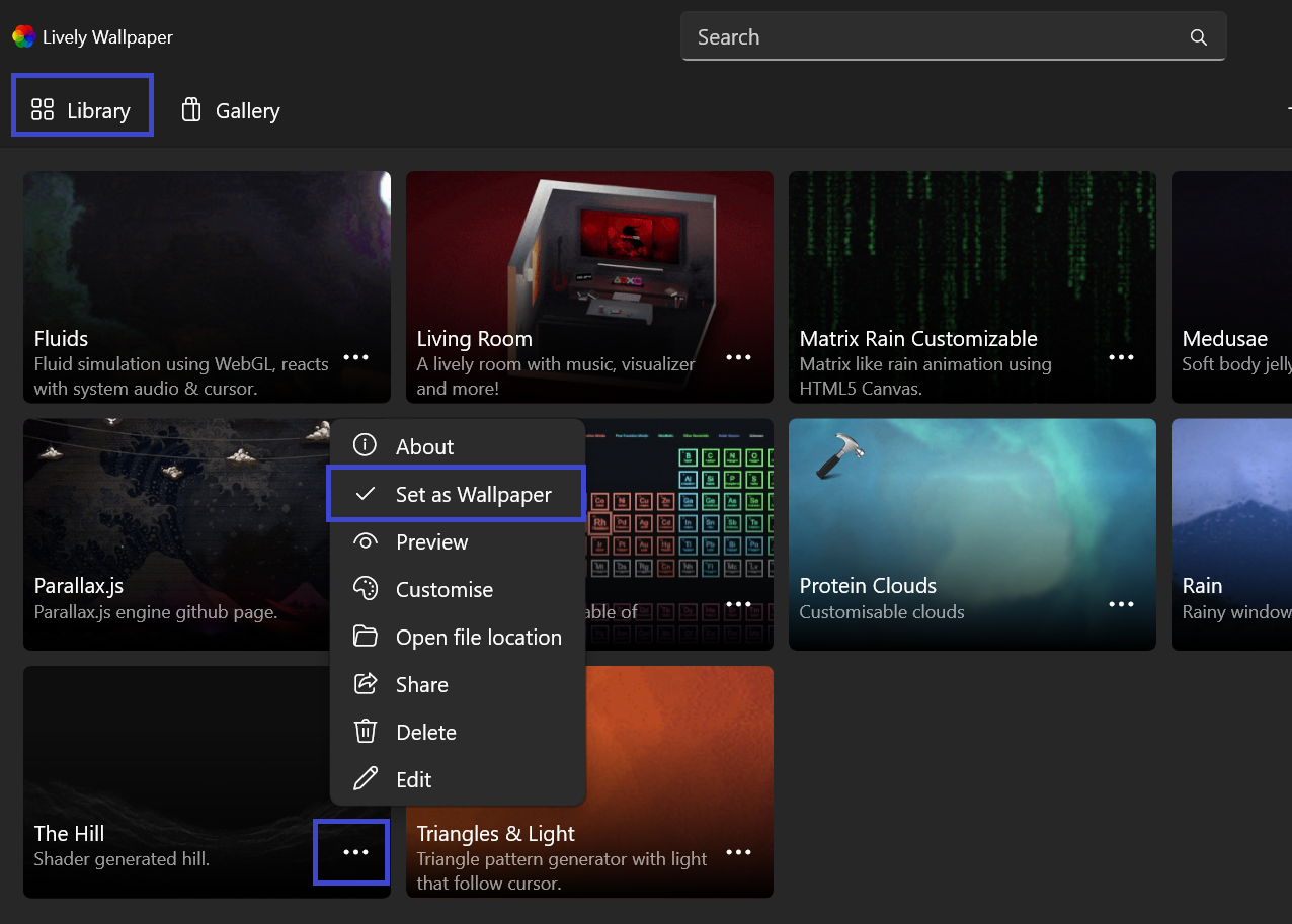 How to set live wallpaper in Windows 11 - Set as a Wallpaper