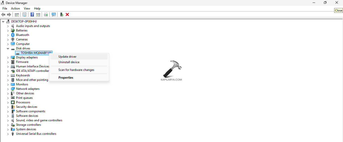 Updating Disk Driver