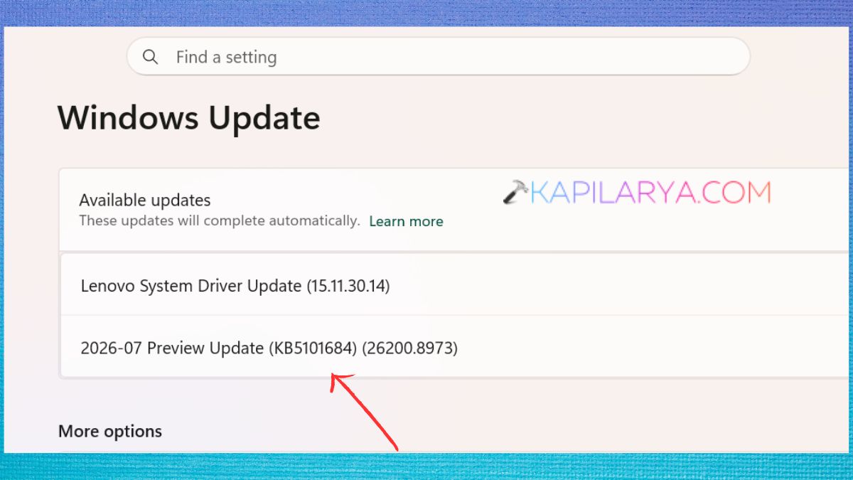 Windows 11 Update KB