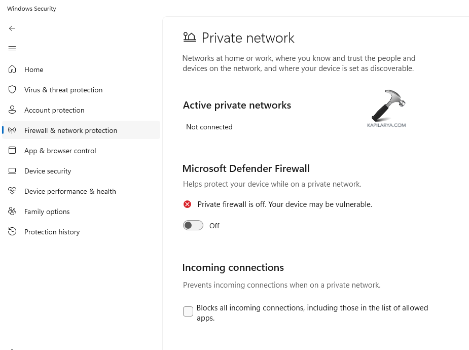 Disabling Defender Firewall