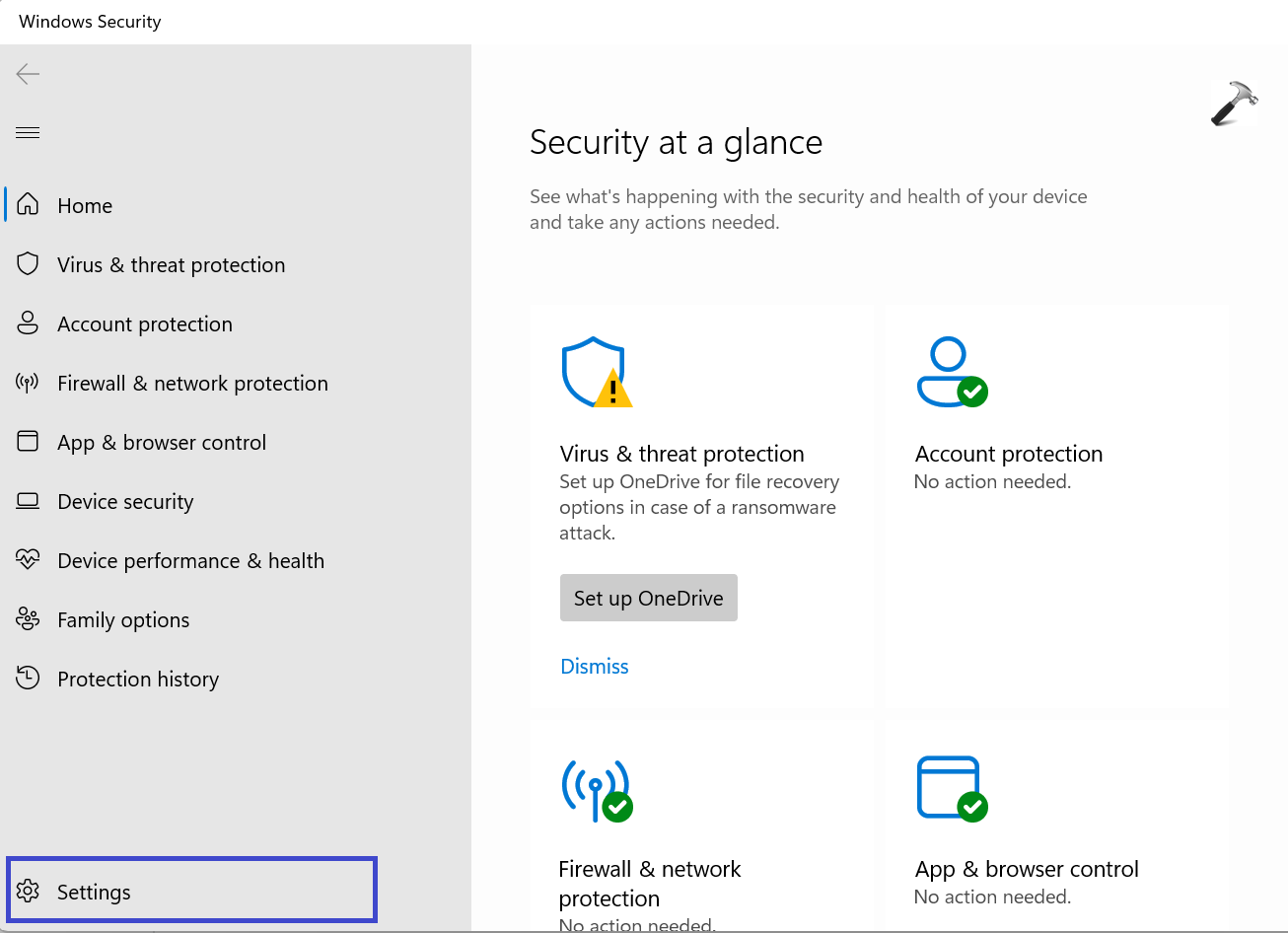 Enable/Disable Windows Security Threat Protection Notifications