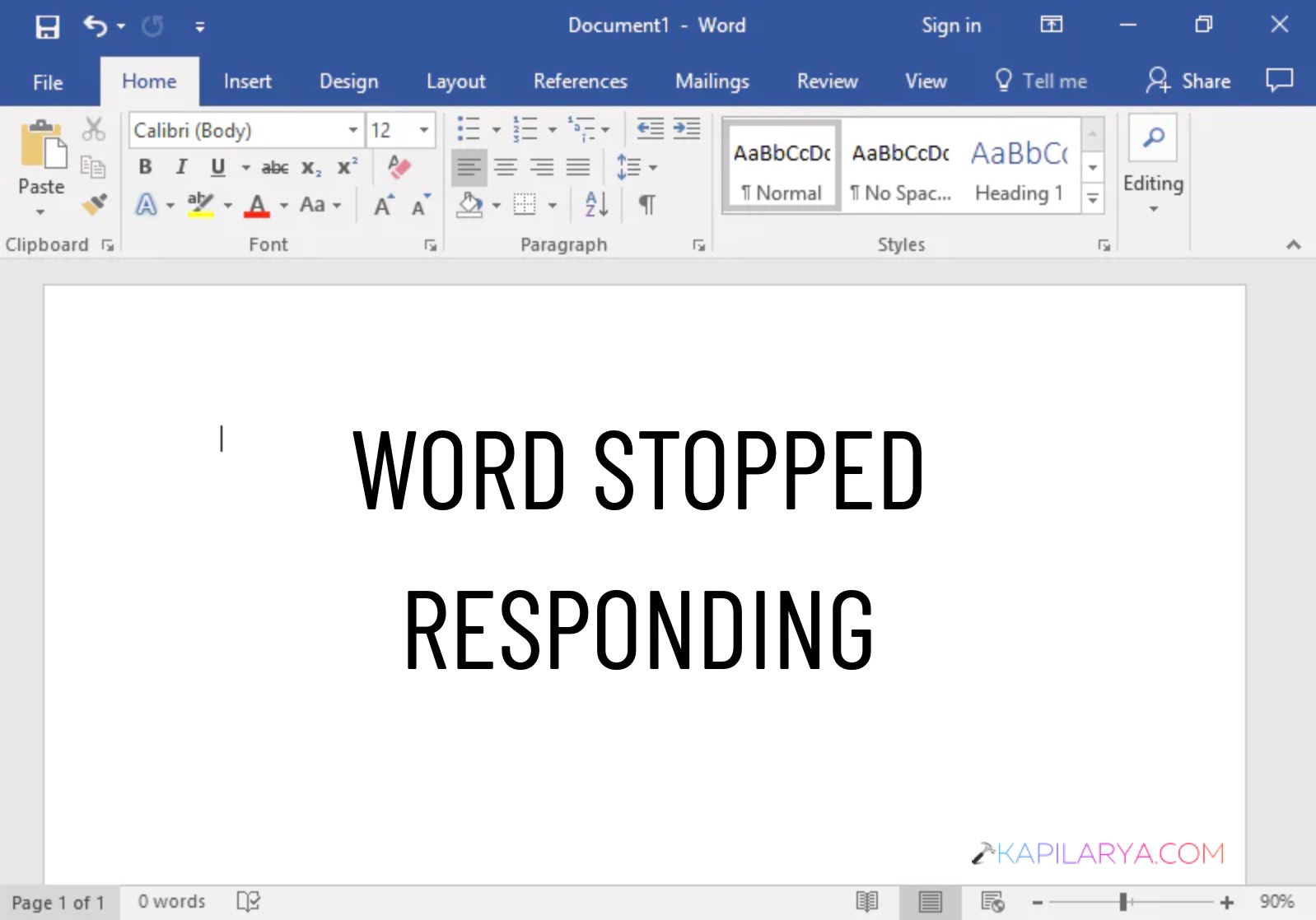 Word Freezes Or Stops Responding On Windows 11
