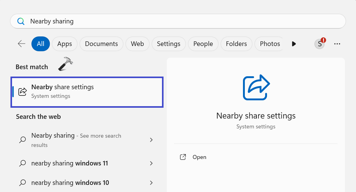 Fix: Nearby sharing not working on Windows 11