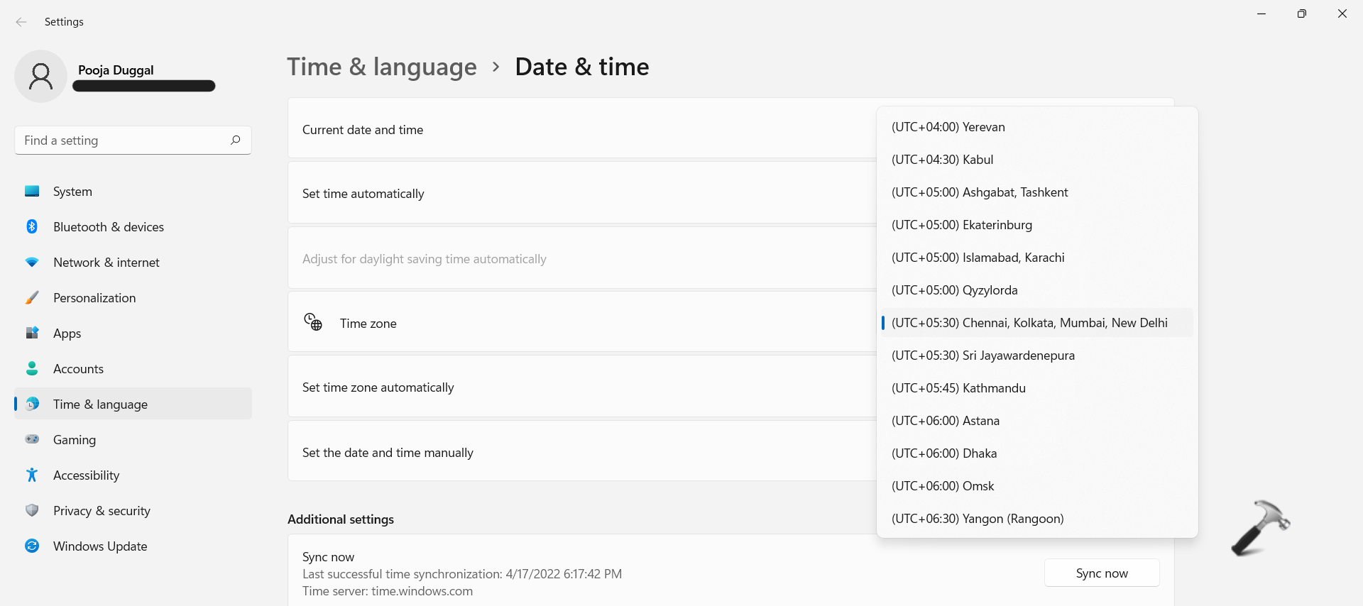 Change Date Timezone C