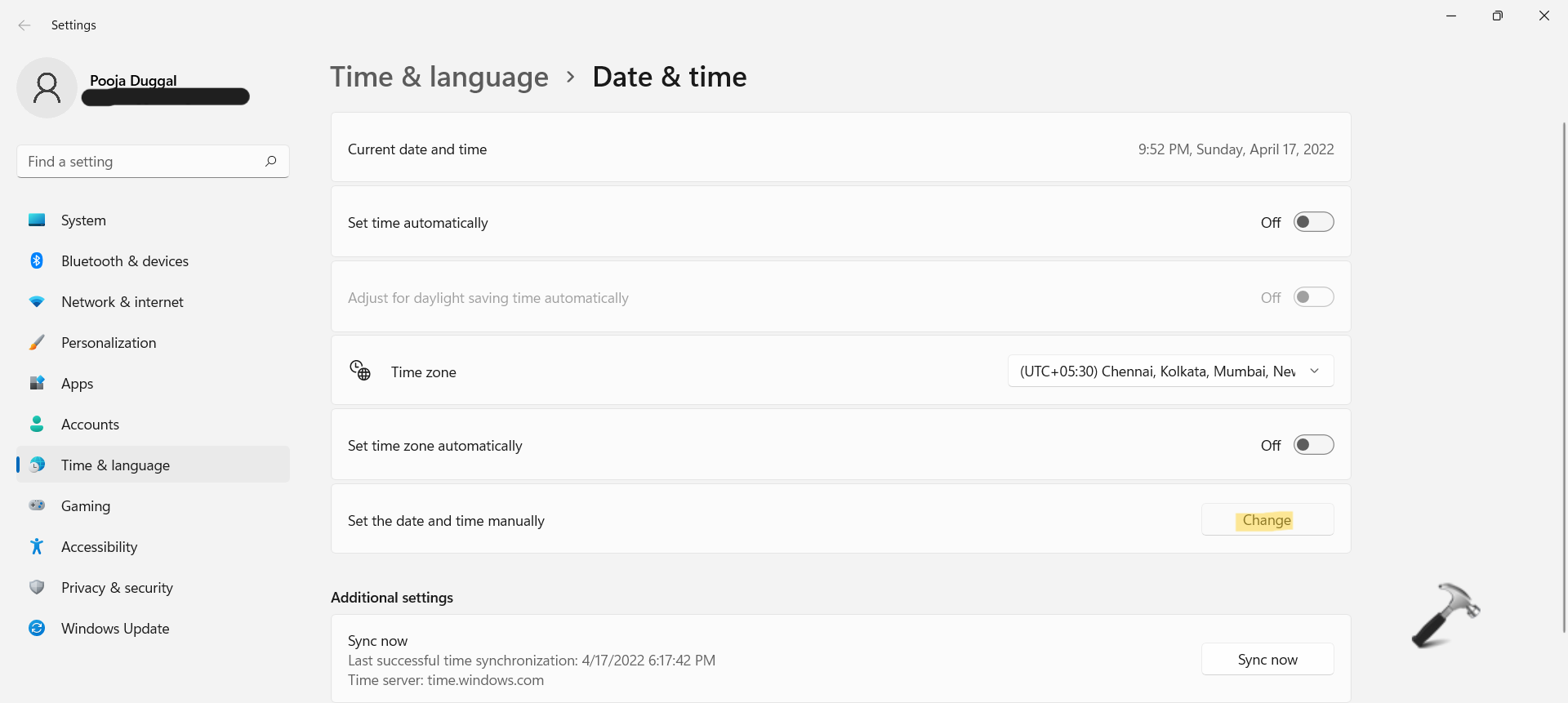 Change Date And Time Zone In Windows 11