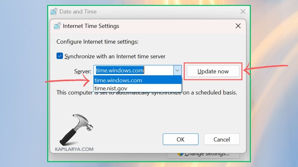 Fix time zone keeps changing in windows 11