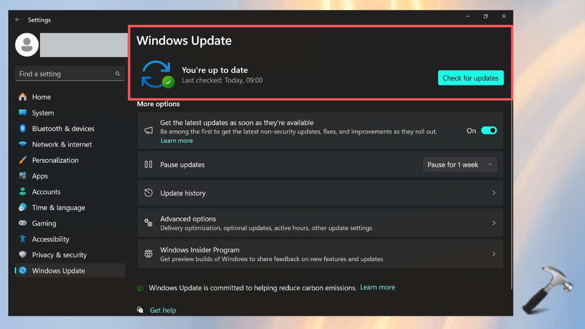 checking windows pending update to solve windows update error