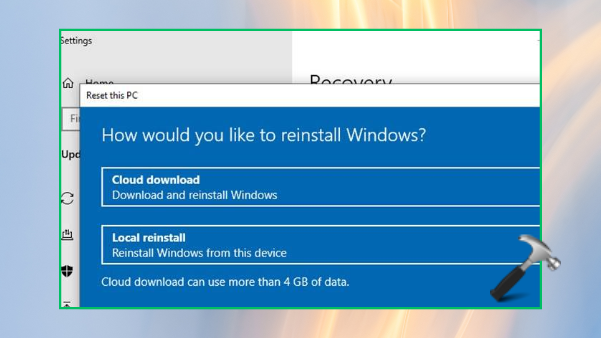 Reinstall Windows 11 without losing data