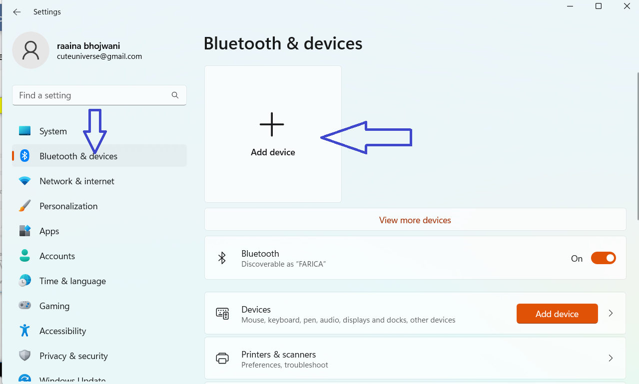 Connect Android mobile with Windows 11 via Bluetooth SC 12