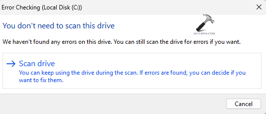 Scanning drive