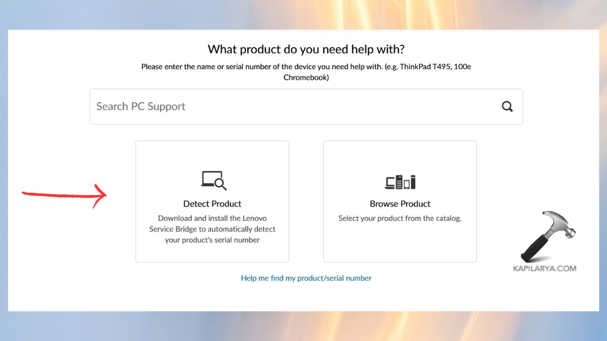 detect product for driver