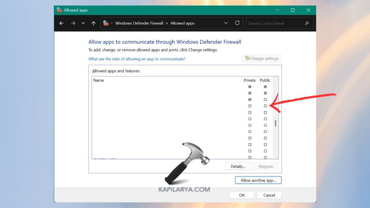 disable remote desktop through windows defender firewall