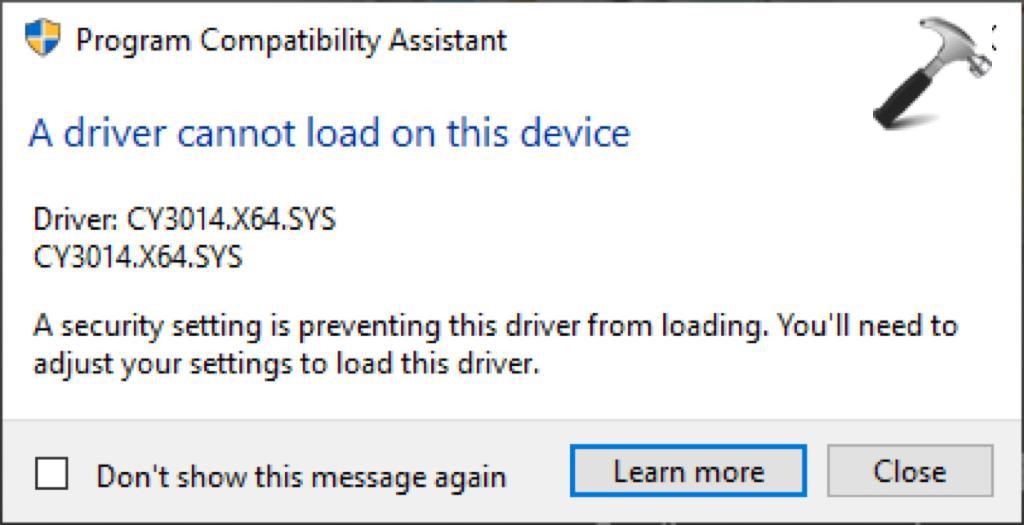 Fix: A driver can’t load on this device in Windows 11