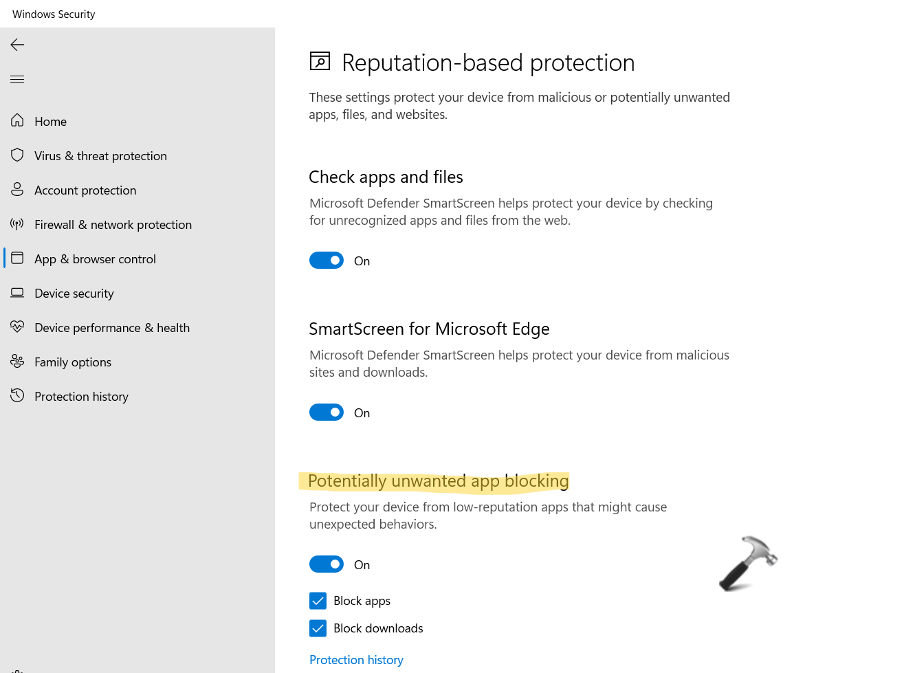 windows defender 11