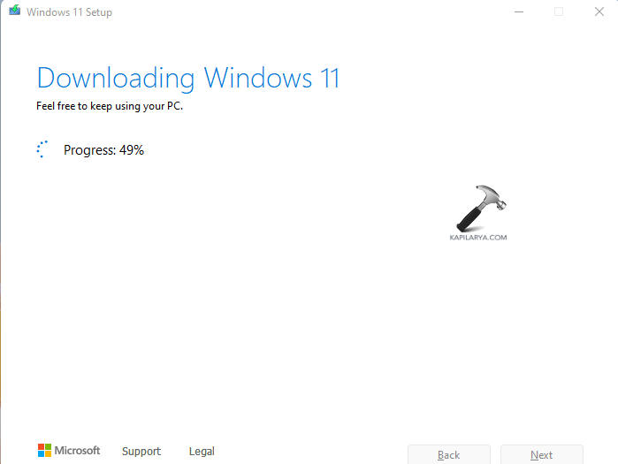 Downloading Windows 11 for fixing The exception breakpoint has been reached