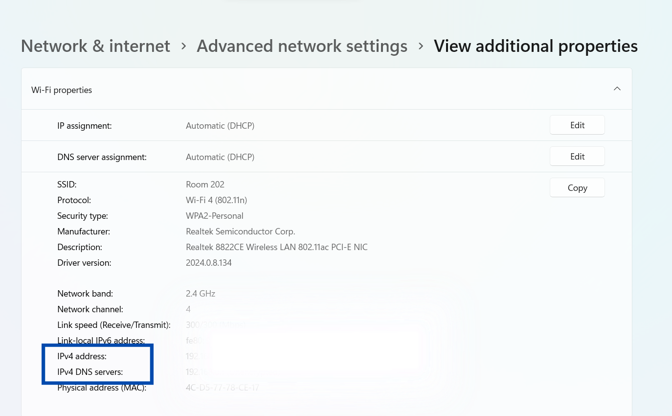 How to find DNS servers used in Windows 11